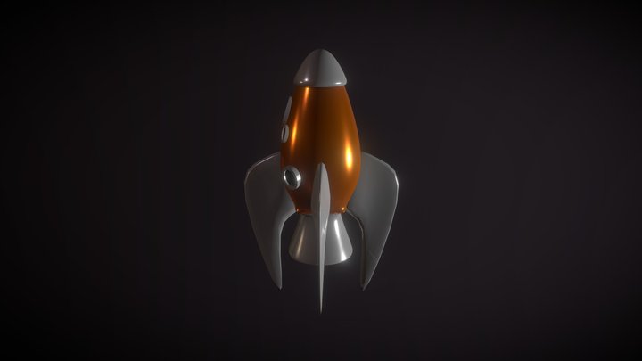 Toy Rocket 3D Model