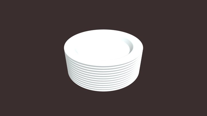 Ceramics Dishes 3D Model