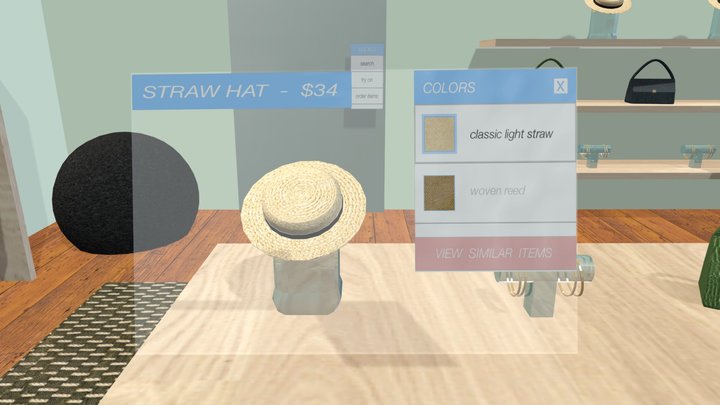 AR Shopping Experience - Final Render (animated) 3D Model