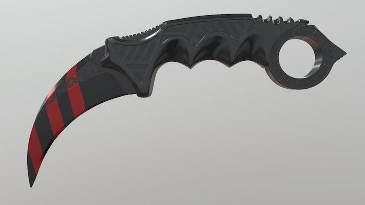 Ravnkloen (Original Karambit Design) 3D Model