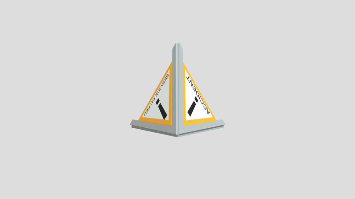 Triopan Pompier Police Accident 3D Model