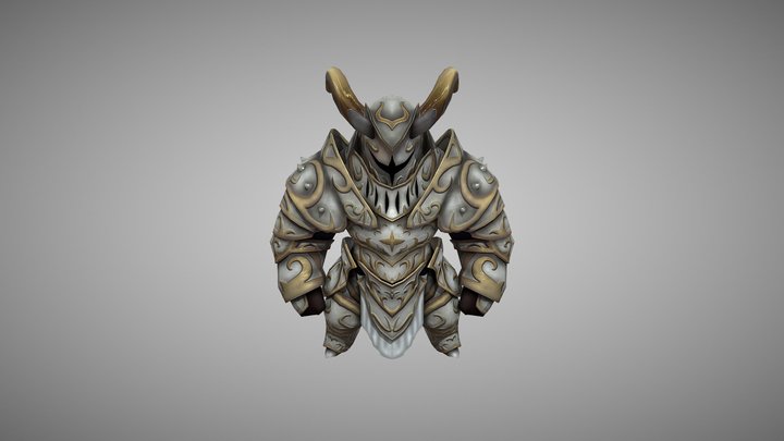 Chunky Knight - Paladin 3D Model