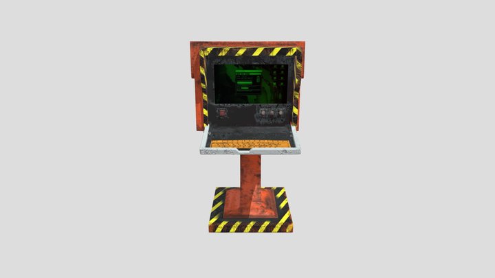 Sci-Fi Control Terminal – Modello 3D gratuito STL