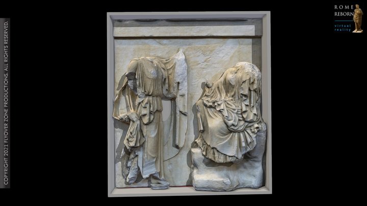 3D rendering of Metope North 32 (Parthenon)