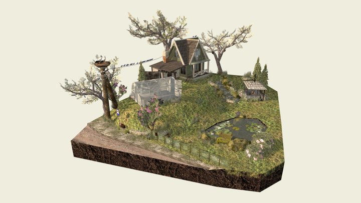 DAE Diorama - Grandma's House 3D Model