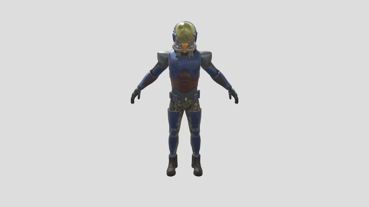 Cyber Punk Explorer v2 3D Model