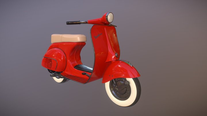 Vespa 150 highpoly 3D Model