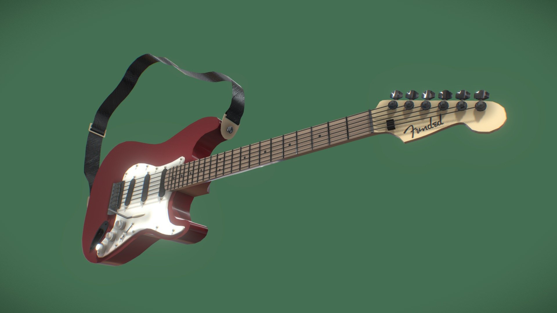 Electric Guitar - Download Free 3D model by seazerkei (@seazerkei_cg ...