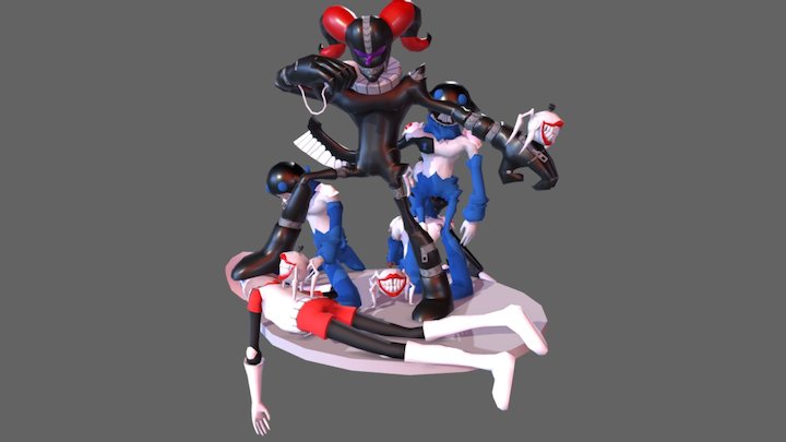 April Fool and Imps 3D Model