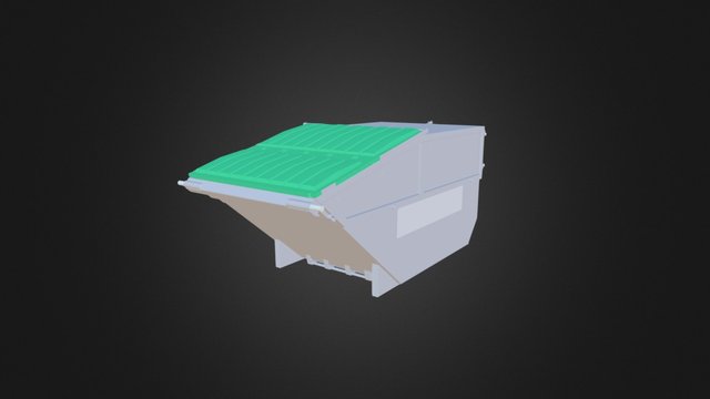 REL container (Rear End Loader) 3D Model