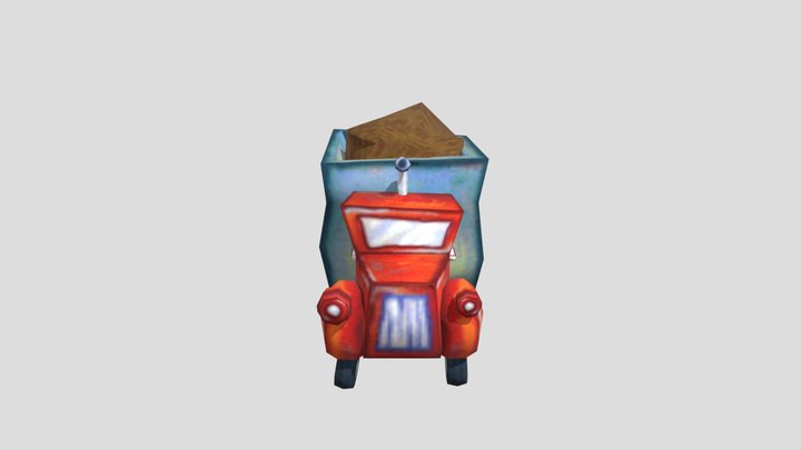 SpongeBob SquarePants Manure Truck 3D Model
