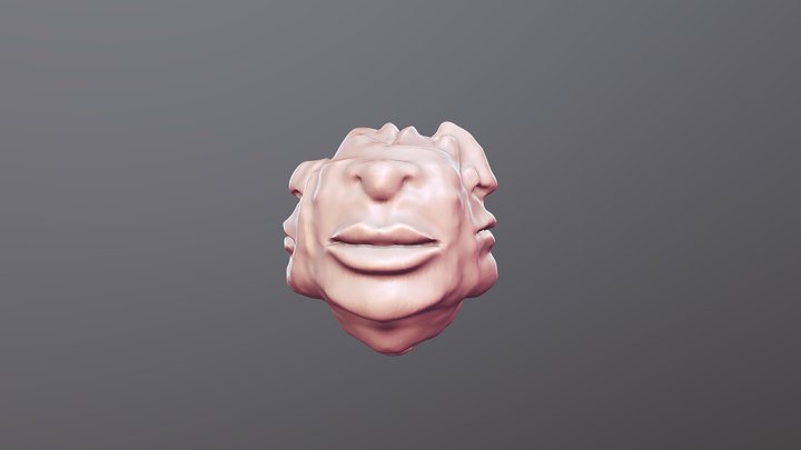 Mouth_Cube 3D Model