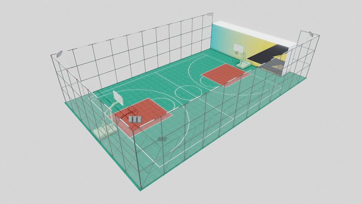 basketball court 3D Model