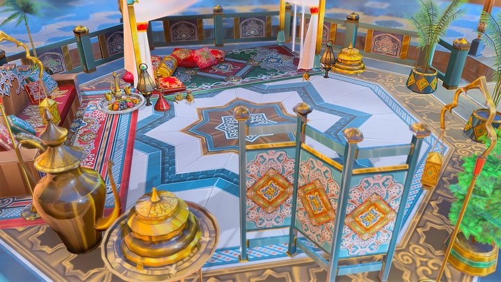 Arabian Nights Stage – Modello 3D gratuito STL