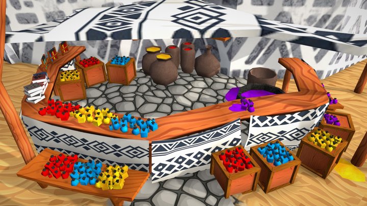DAE Bazaar 1 wip 3D Model