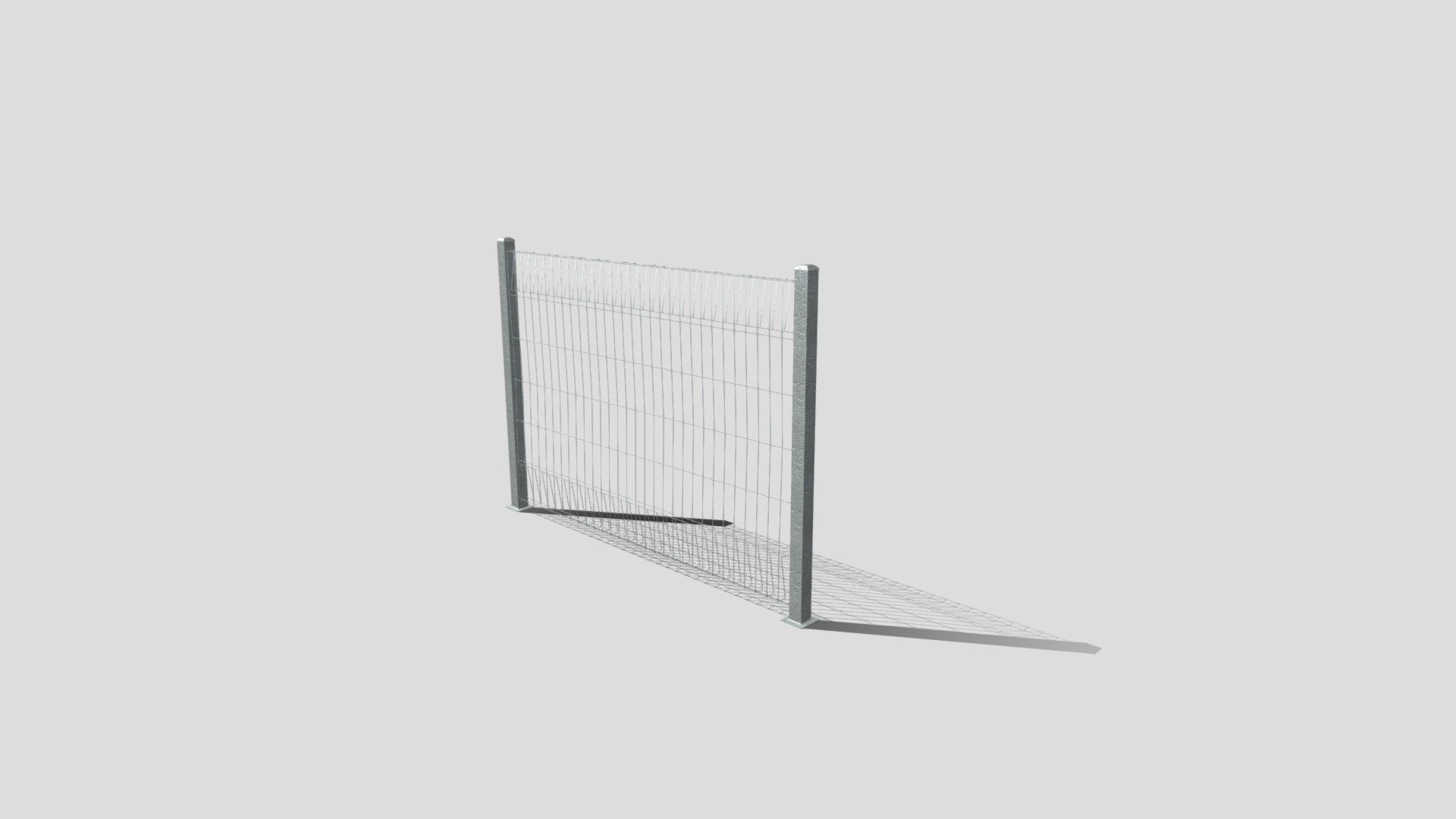 Galvanised Rolltop Mesh Fence