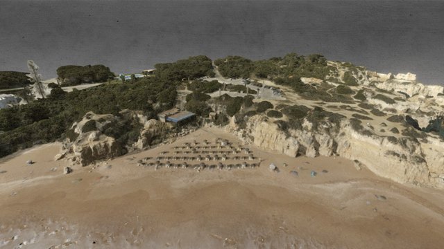Praia do Castelo, Albufeira 3D Model