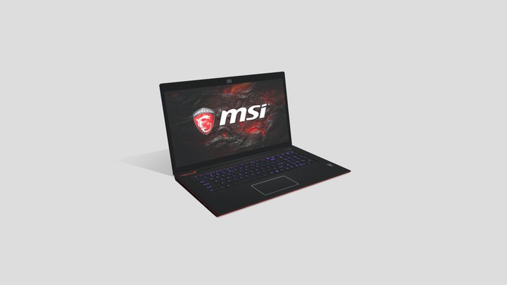 Gaming Laptop MSI 3D model 3D Model