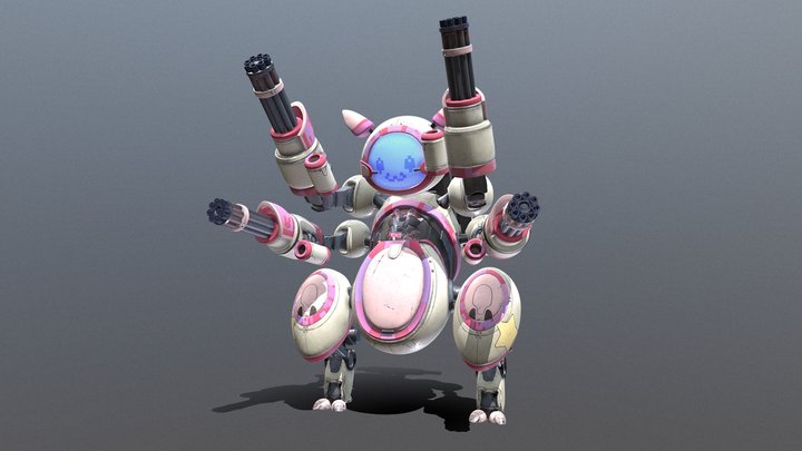 Kitty bot 3D Model