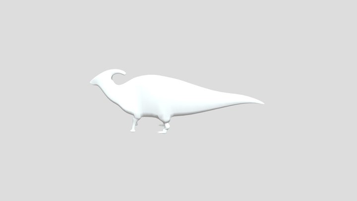 anatomically inaccurate parasaurolophus 3D Model