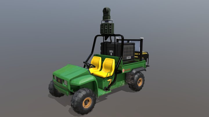 Autonomous John Deere Gator 3D Model