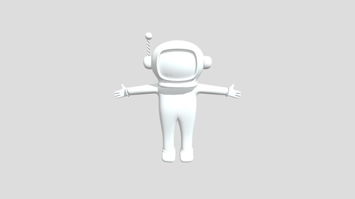 1 astronaut 3D Model