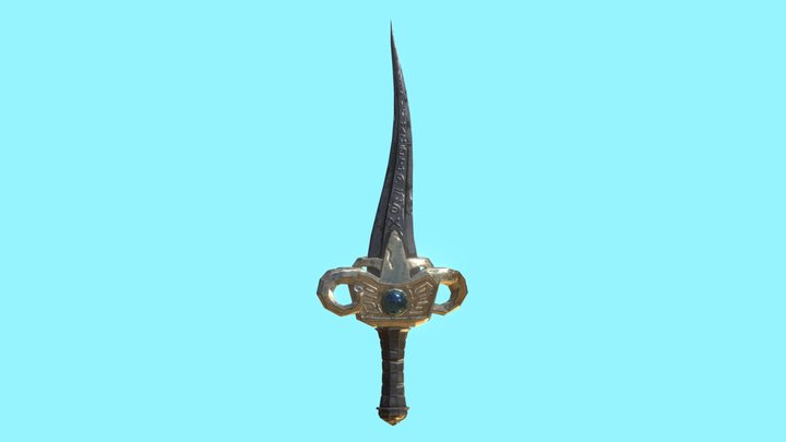 Elven curve dagger - Sikilkale 3D Model
