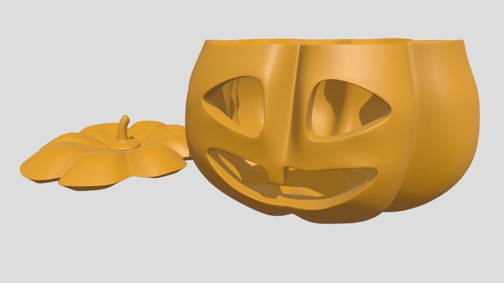 Pumpkin model for print 3D Model