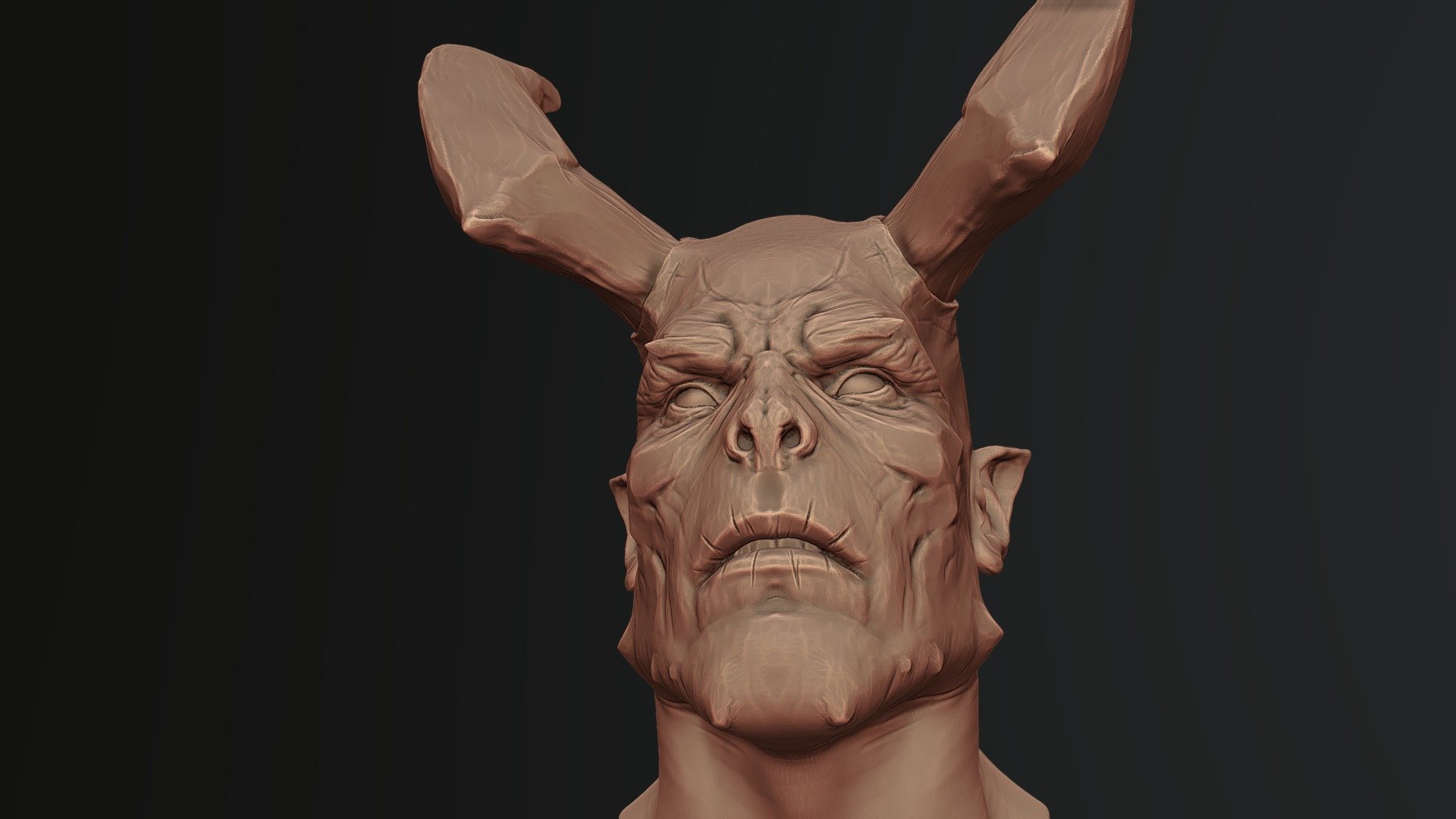 Demon Head Sculpt 01