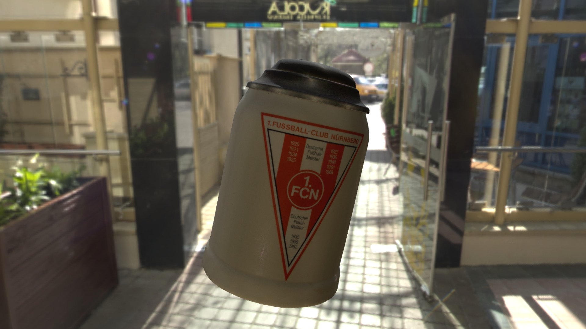Krug //  jar  //  clay beer mug