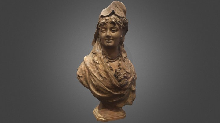 Busto de Maja con mantilla – Modello 3D gratuito STL