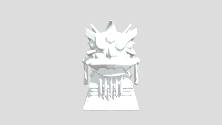 chinese lion dance statue 3D Model