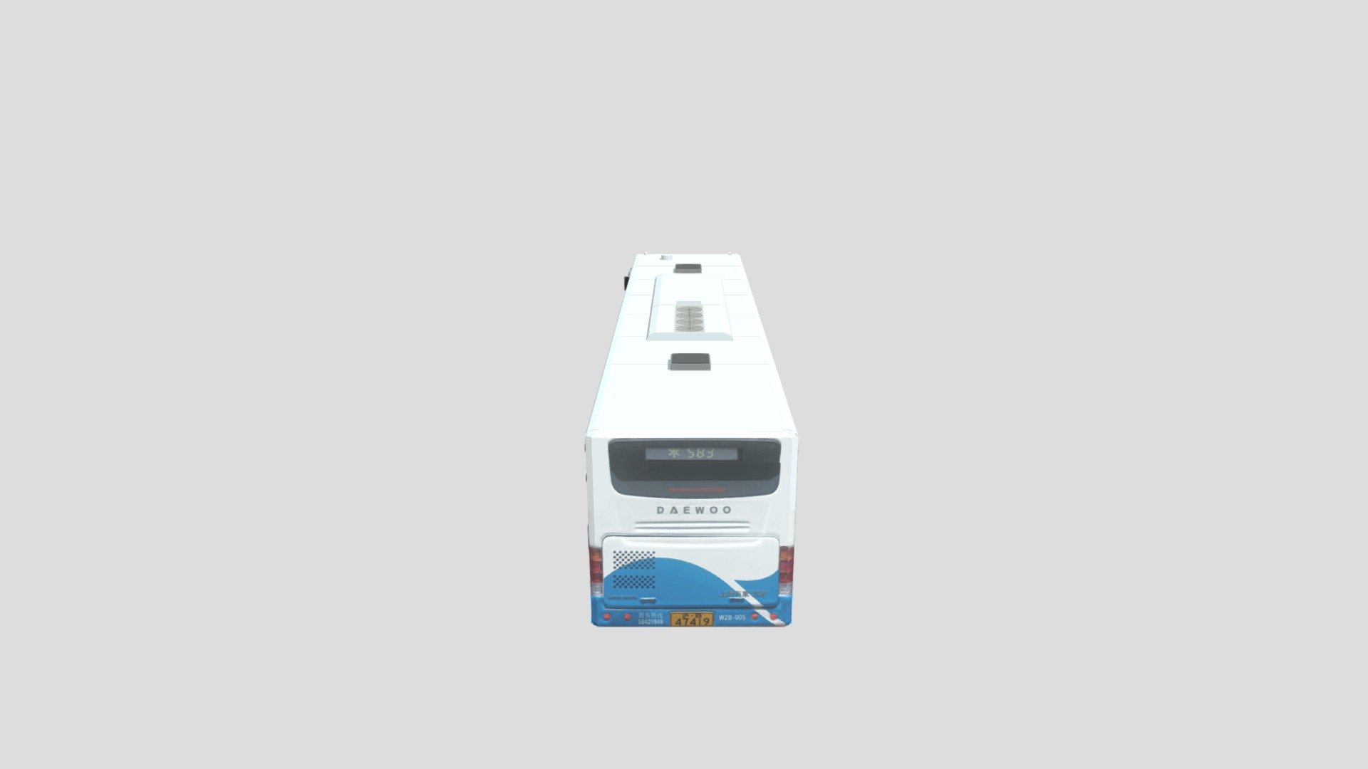 Shanghai Wanxiang Daewoo SXC6120G3A - W2B Bus - Download Free 3D Model ...