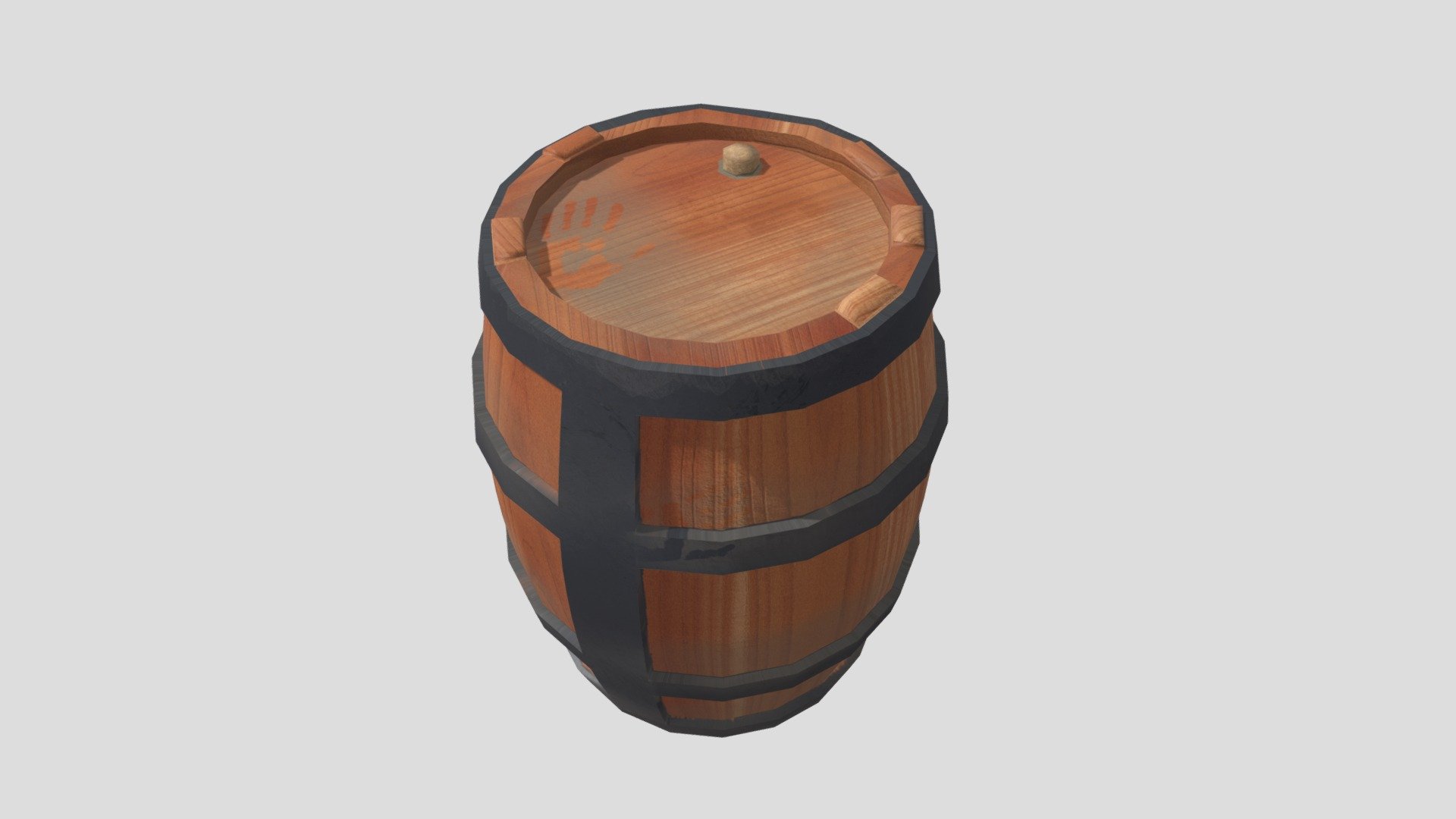 Old Wooden Wine Barrel