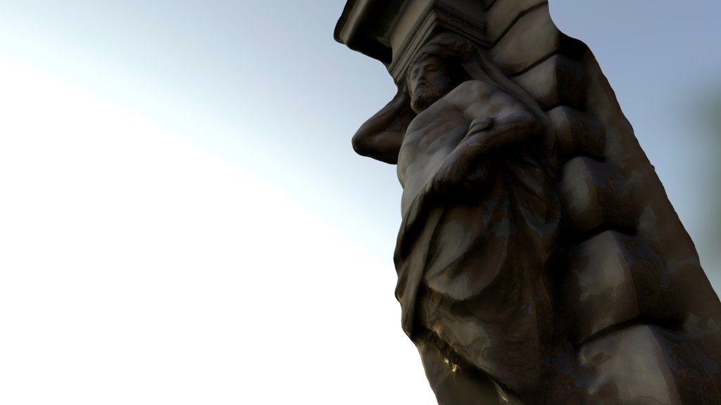 Wall-fixed Statue