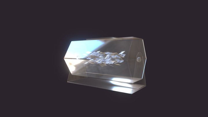 Ánfora giratoria publicitaria sorteos Publibel 3D Model
