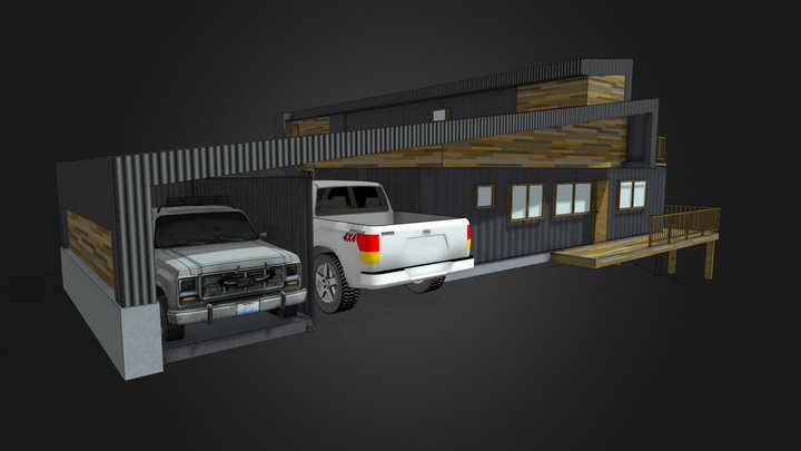 #container architectural remodeling. 3D Model
