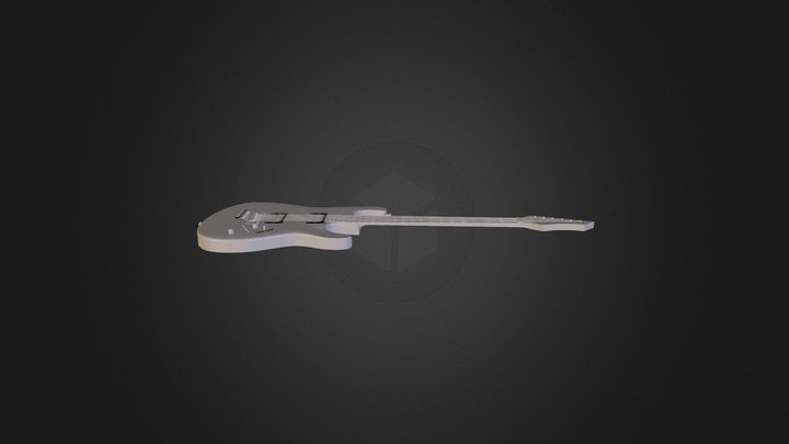 Blender Guitar 3D Model