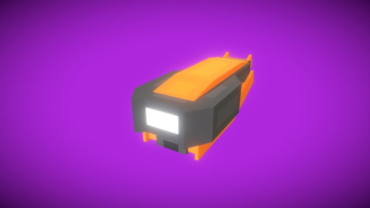 Drone Submarine - Low Poly 3D Model