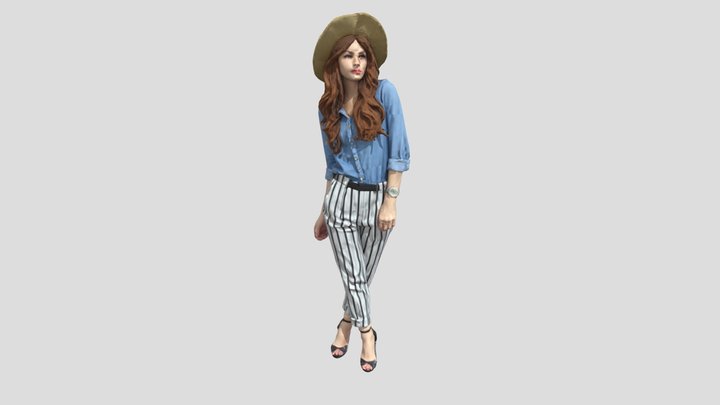Fashion Stripes 3D Model