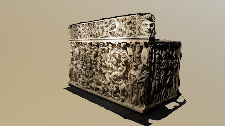 Sarcofago di Portonaccio/Portonaccio sarcophagus 3D Model