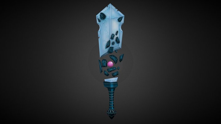 Ice sword 3D Model