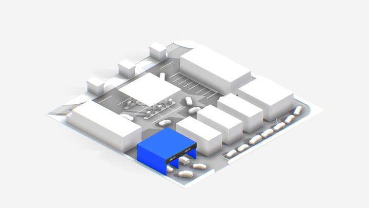 Station plan 2 3D Model
