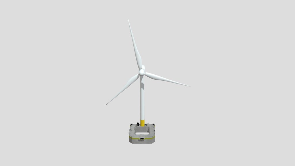 Offshore Wind Turbine With Cube Floater