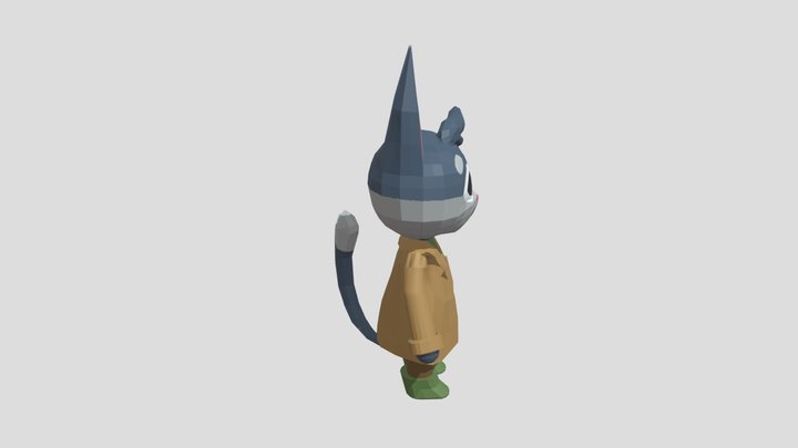 Cat Detective 3D Model