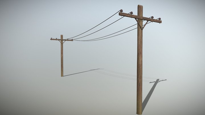 Electricity Pole 3D Model