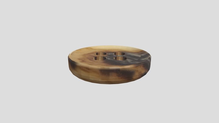 Faux Horn button 3D Model