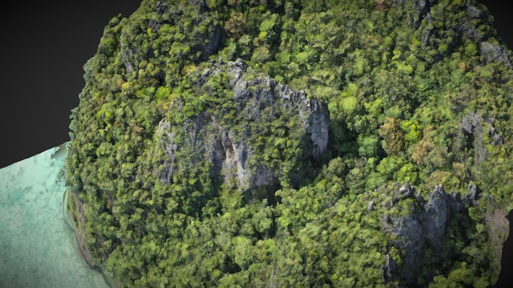 Cliff, mountain, rock, seaside – Kostenloses 3D-Modell STL