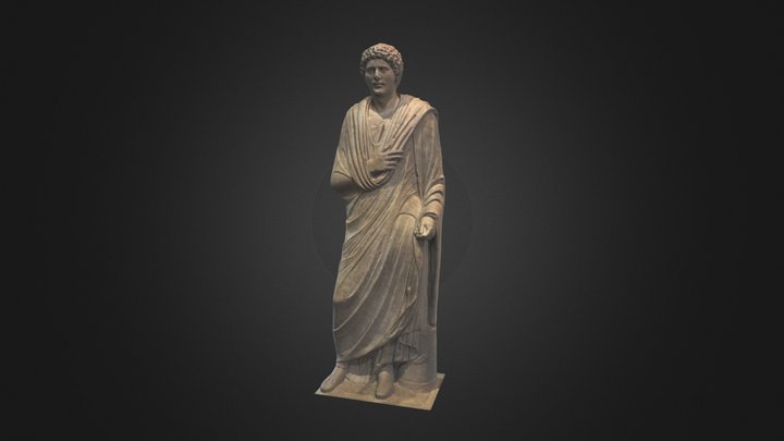 Standing man wearing a toga 3D Model