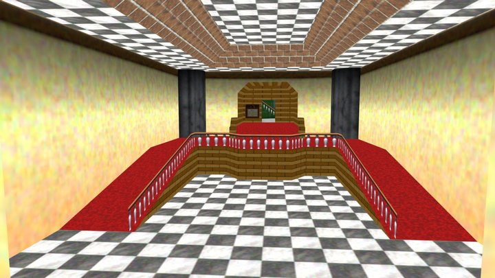 Nintendo 64 - Super Mario 64 - Locations - Peach 3D Model
